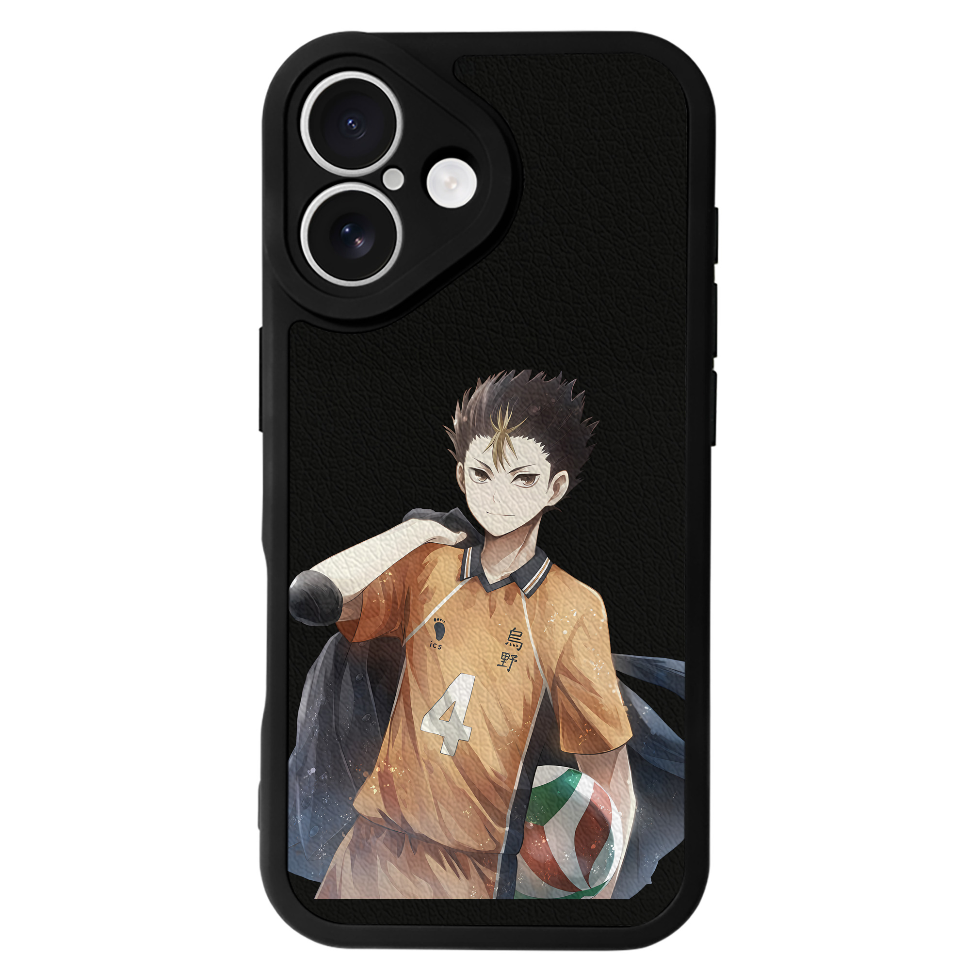 （画像用） ハイキュー!! Haikyu!! 【iPhone 16シリーズ対応】シリコンスマホケース（レザー調） 材質：シリコン